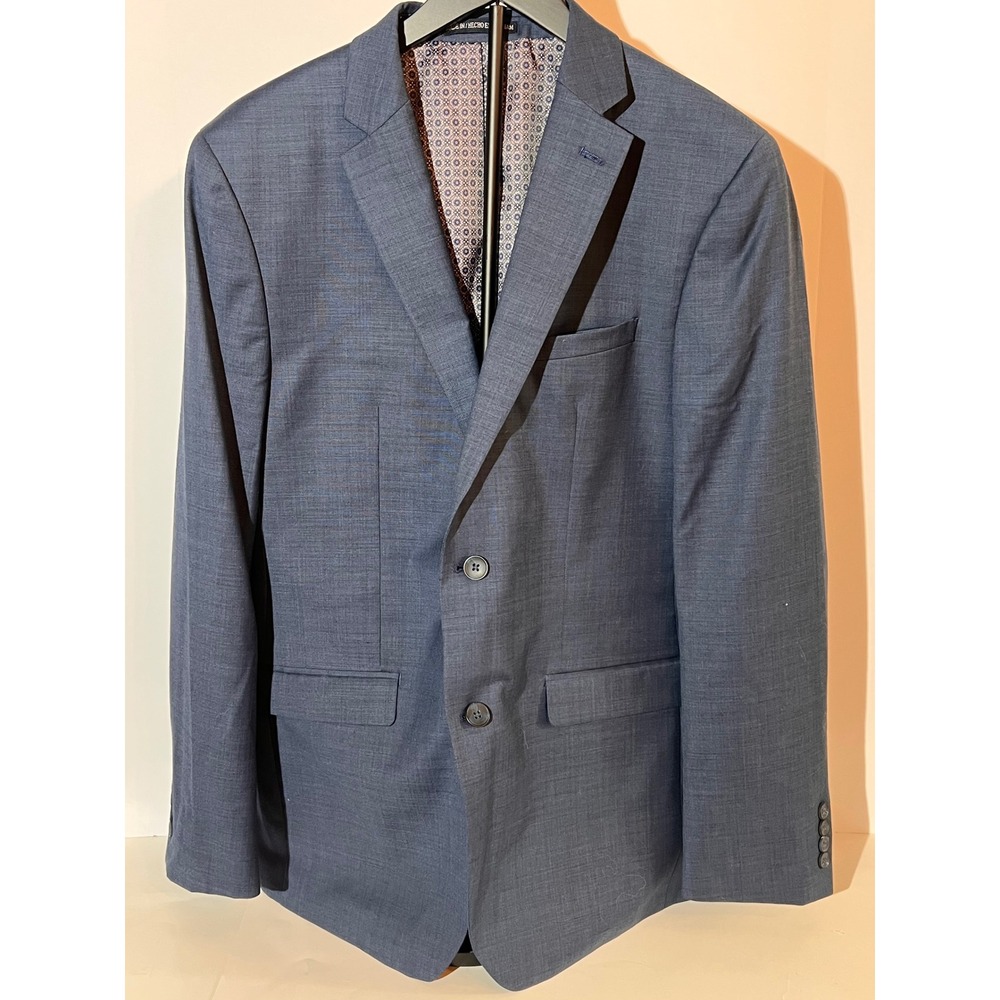 Original Penguin Men's 42L Blue Wool Blend Two Button Blazer‎ Sport Coat